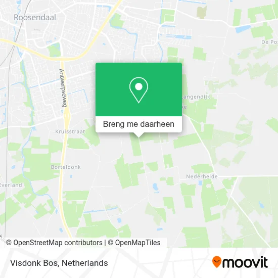 Visdonk Bos kaart