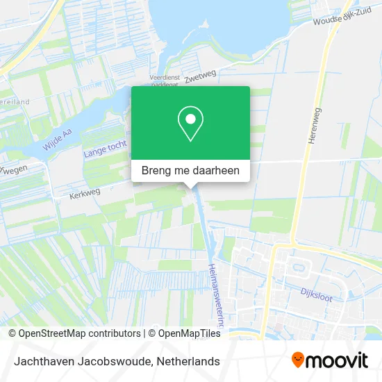 Jachthaven Jacobswoude kaart