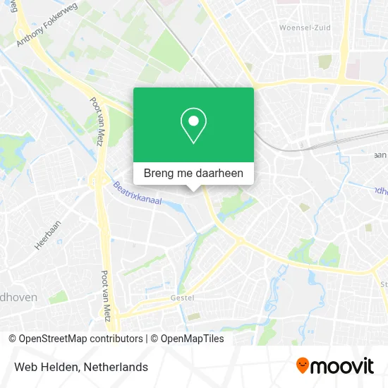 Web Helden kaart