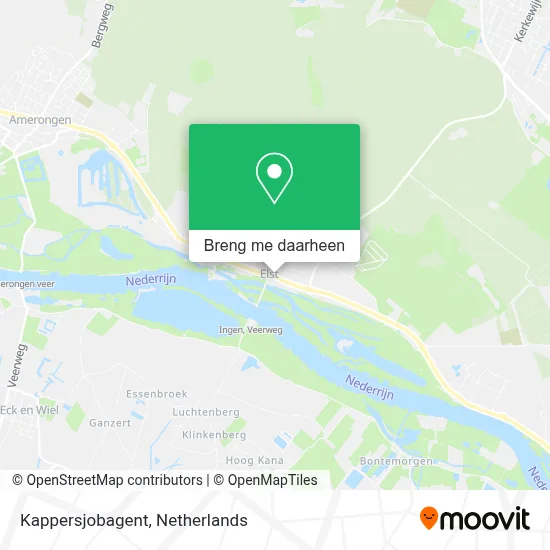Kappersjobagent kaart