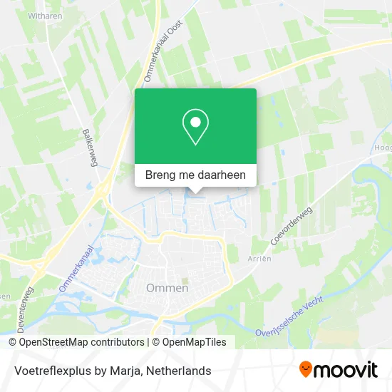Voetreflexplus by Marja kaart