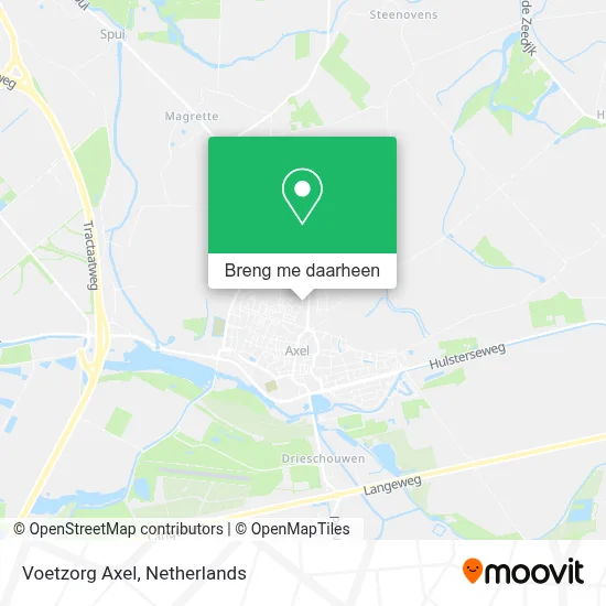 Voetzorg Axel kaart