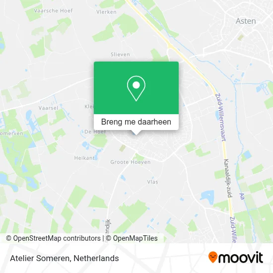 Atelier Someren kaart