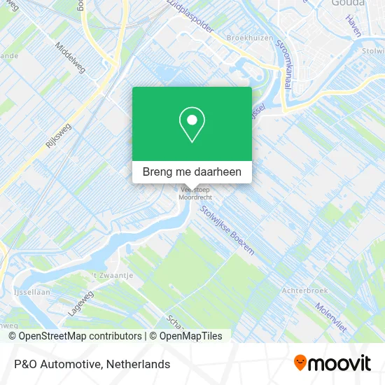 P&O Automotive kaart