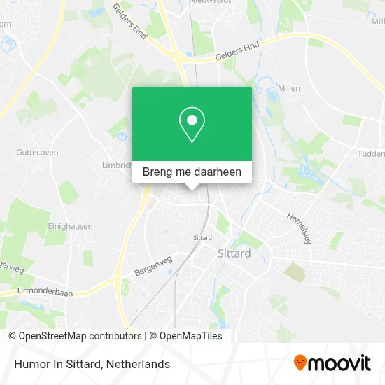 Humor In Sittard kaart