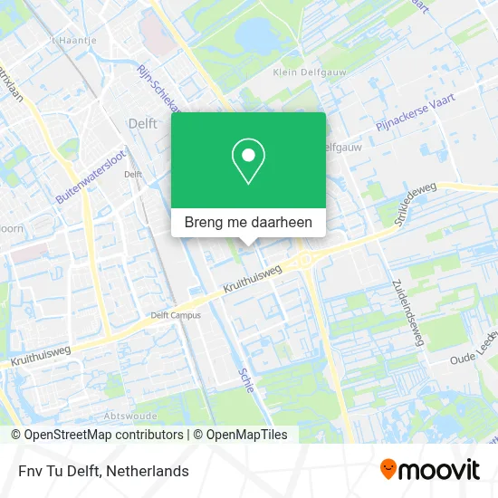 Fnv Tu Delft kaart