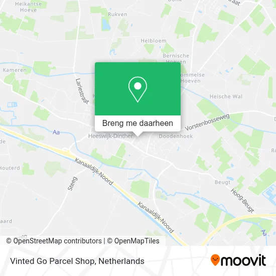 Vinted Go Parcel Shop kaart