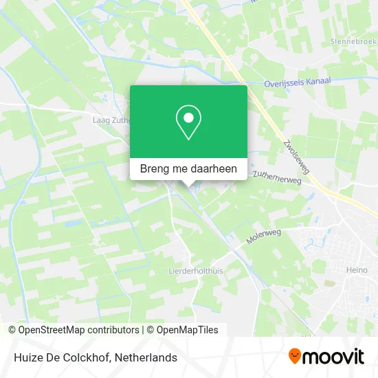 Huize De Colckhof kaart