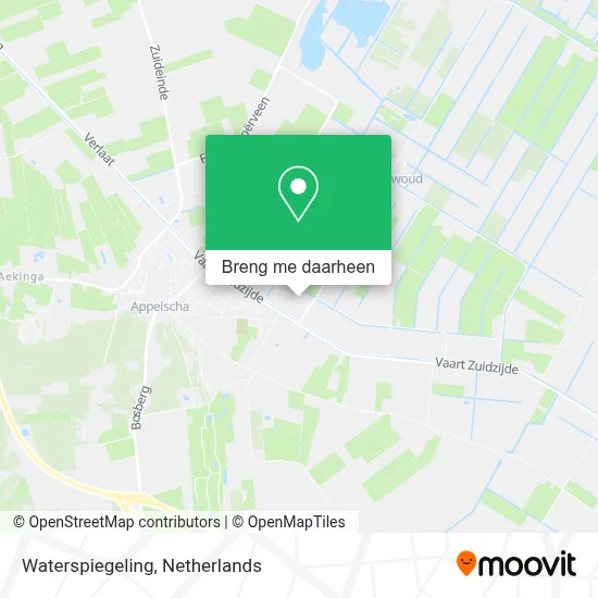 Waterspiegeling kaart