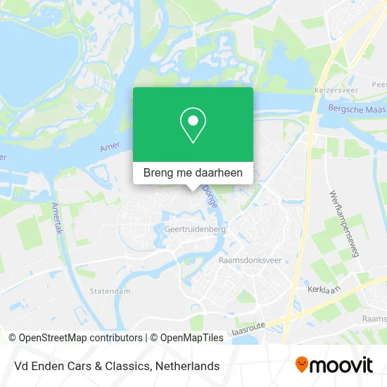 Vd Enden Cars & Classics kaart