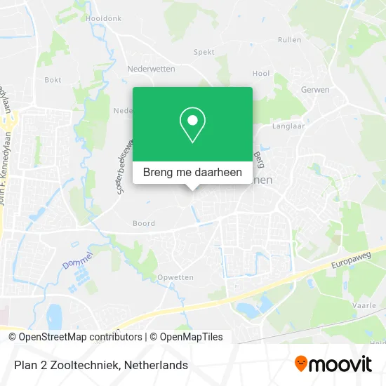 Plan 2 Zooltechniek kaart