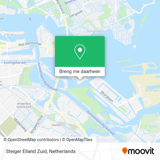 Steiger Eiland Zuid kaart