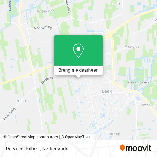 De Vries Tolbert kaart