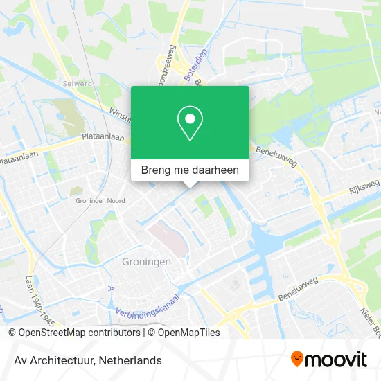 Av Architectuur kaart