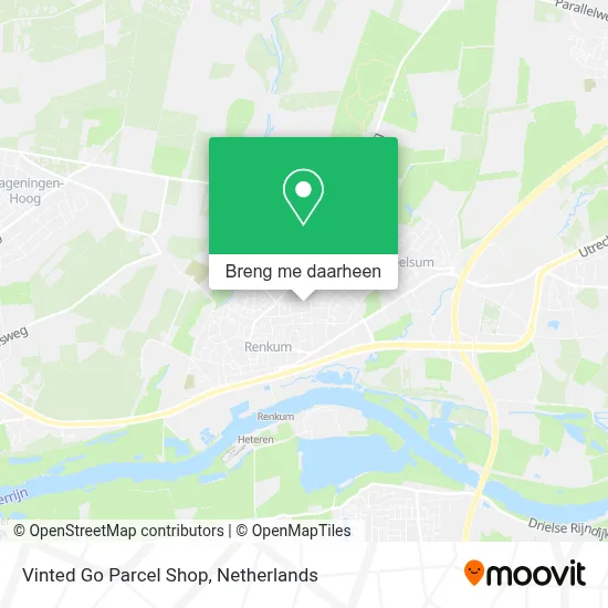 Vinted Go Parcel Shop kaart