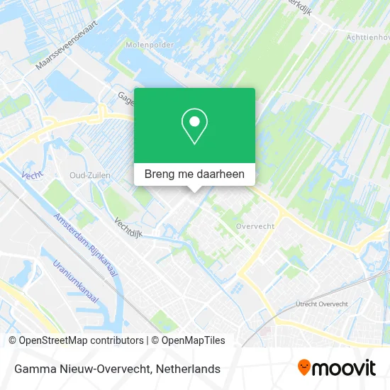 Gamma Nieuw-Overvecht kaart