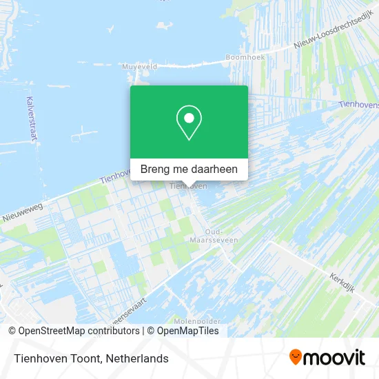 Tienhoven Toont kaart