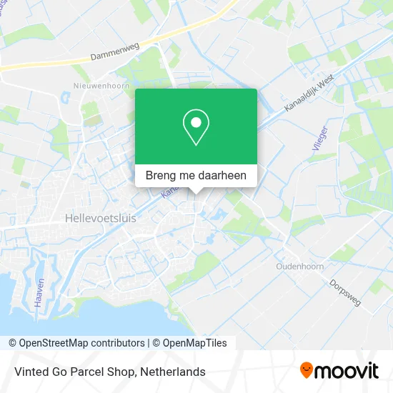 Vinted Go Parcel Shop kaart