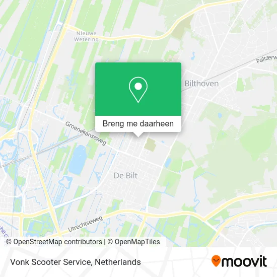 Vonk Scooter Service kaart