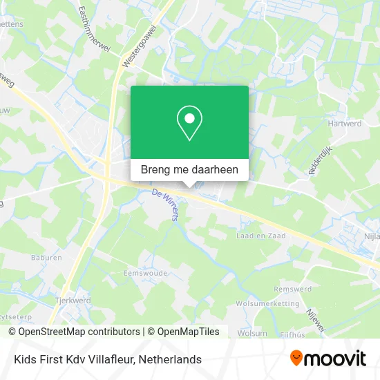 Kids First Kdv Villafleur kaart