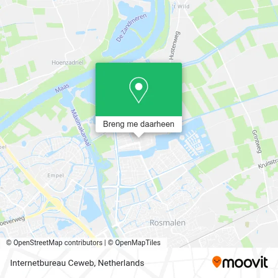 Internetbureau Ceweb kaart