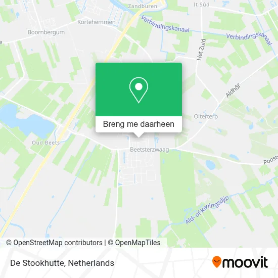 De Stookhutte kaart