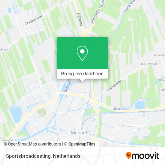 Sportsbroadcasting kaart