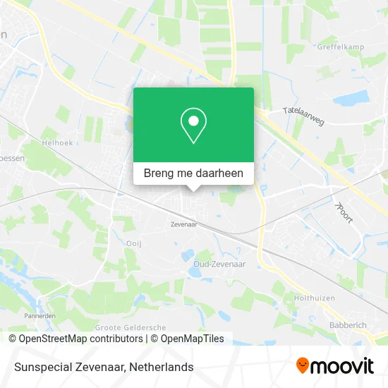Sunspecial Zevenaar kaart