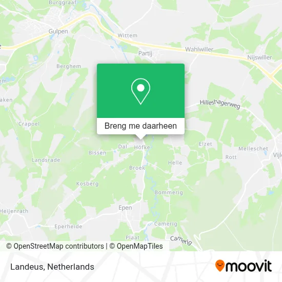 Landeus kaart