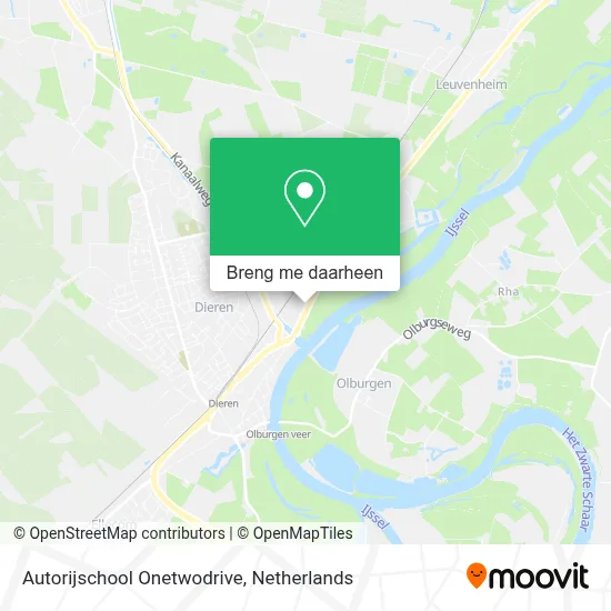 Autorijschool Onetwodrive kaart