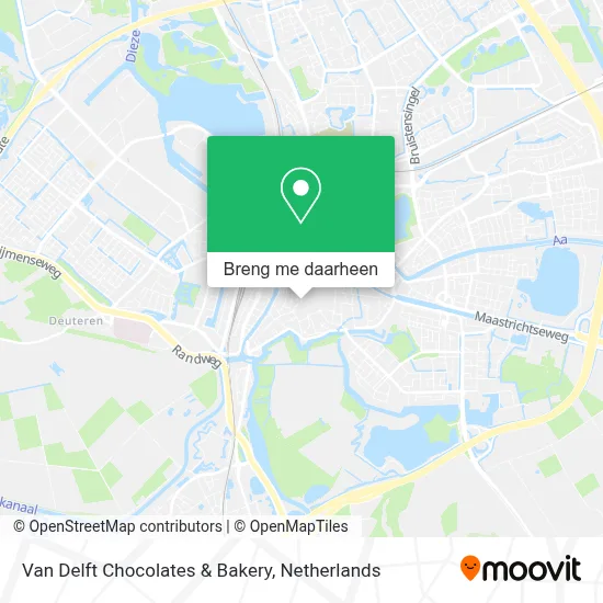 Van Delft Chocolates & Bakery kaart