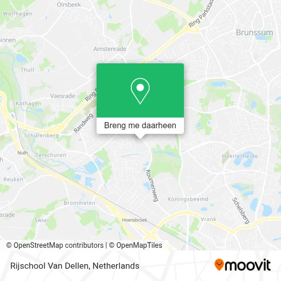 Rijschool Van Dellen kaart