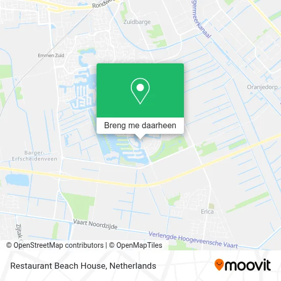 Restaurant Beach House kaart