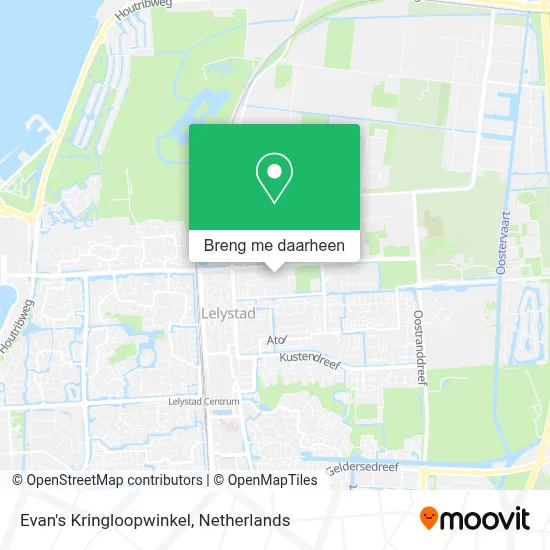 Evan's Kringloopwinkel kaart