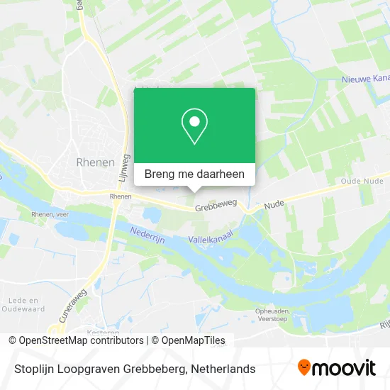 Stoplijn Loopgraven Grebbeberg kaart