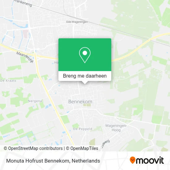 Monuta Hofrust Bennekom kaart