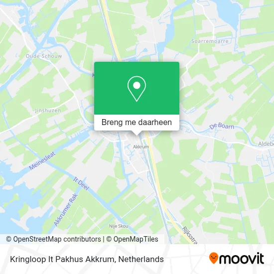 Kringloop It Pakhus Akkrum kaart