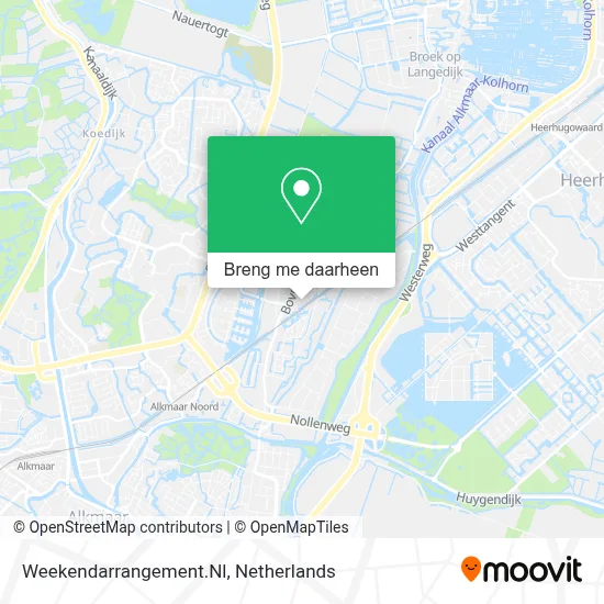 Weekendarrangement.Nl kaart