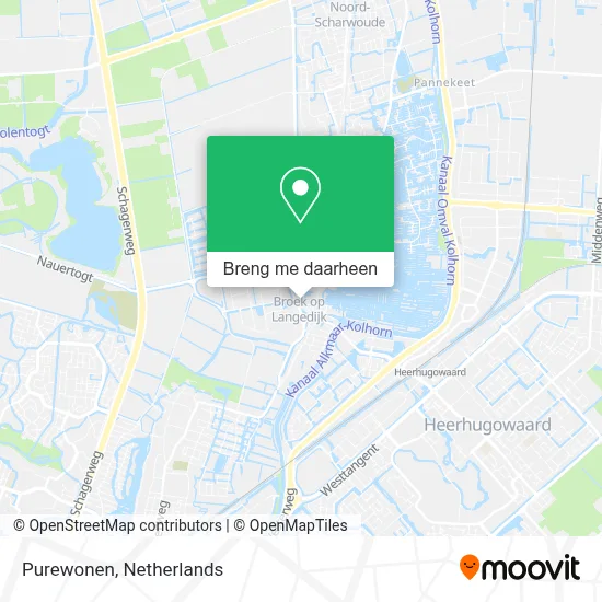 Purewonen kaart