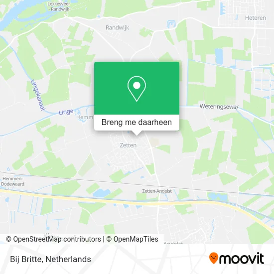 Bij Britte kaart