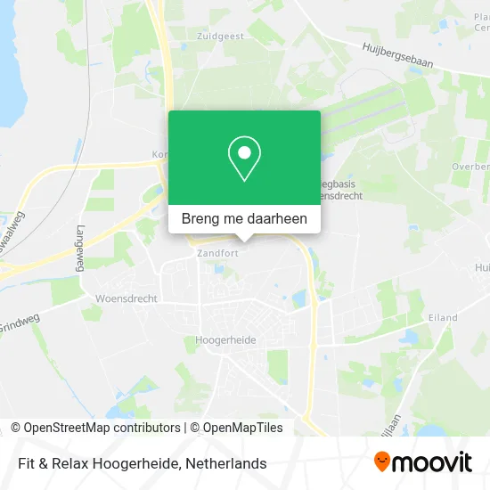 Fit & Relax Hoogerheide kaart