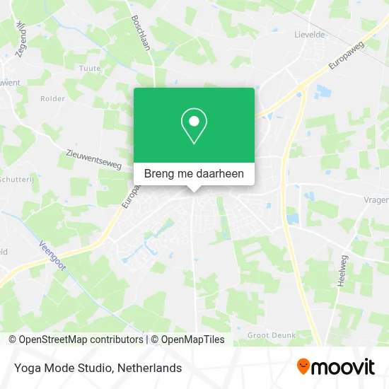 Yoga Mode Studio kaart