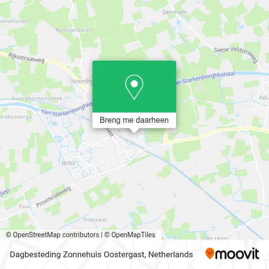 Dagbesteding Zonnehuis Oostergast kaart