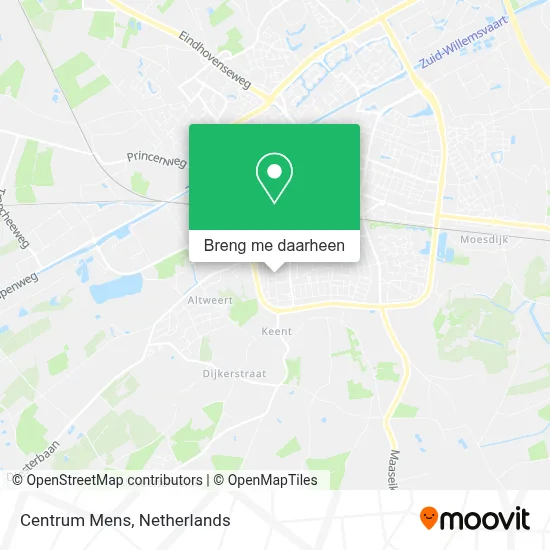 Centrum Mens kaart