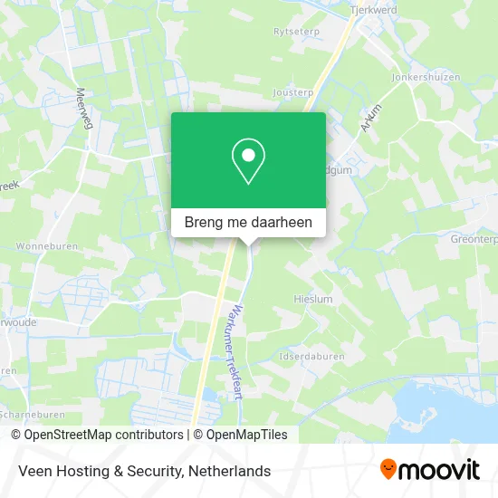 Veen Hosting & Security kaart