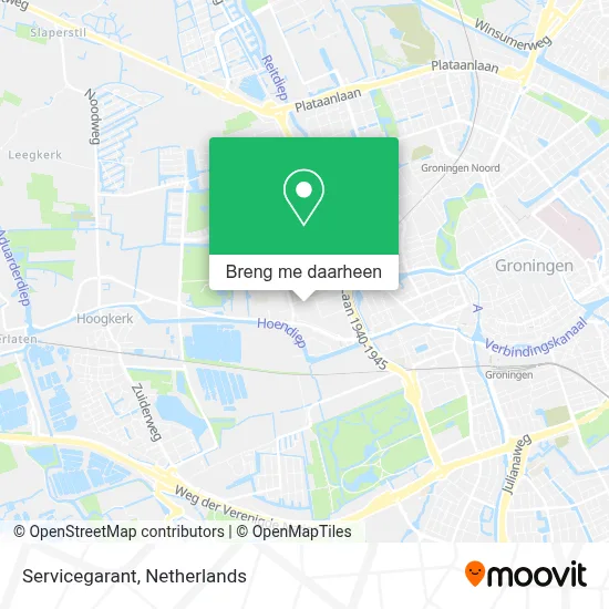 Servicegarant kaart