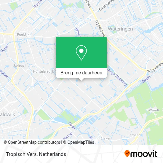 Tropisch Vers kaart