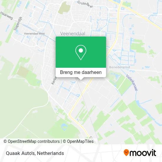 Quaak Auto's kaart