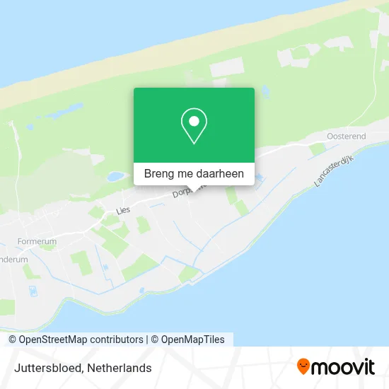 Juttersbloed kaart