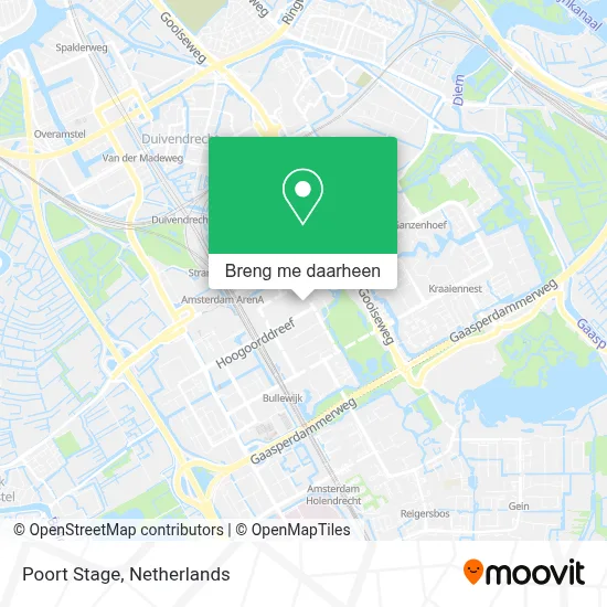 Poort Stage kaart